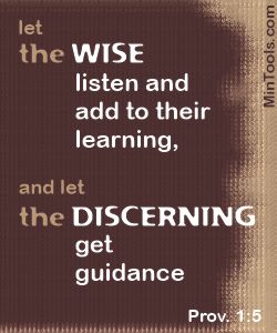 Wisdom & Discernment in the Book of Proverbs