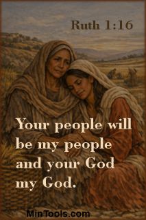 Loyalty of Ruth to Naomi